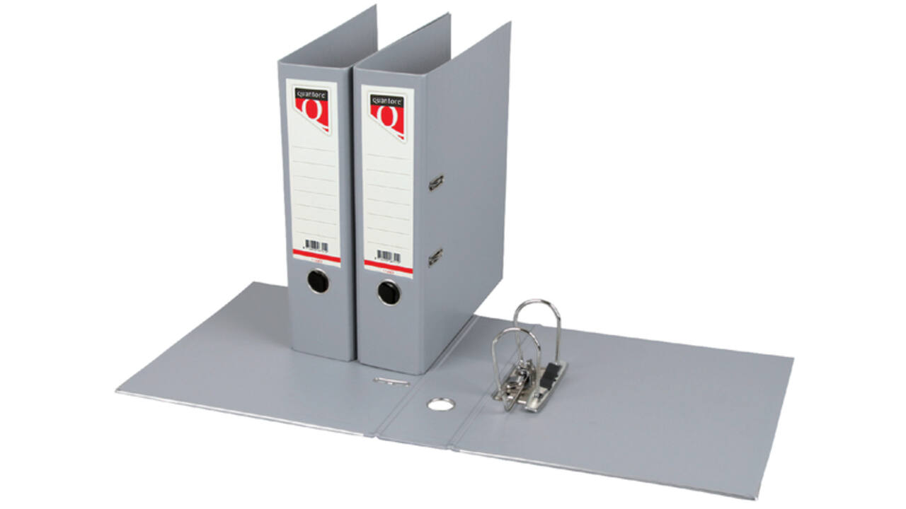 Ordner Quantore A4 80mm PP grijs