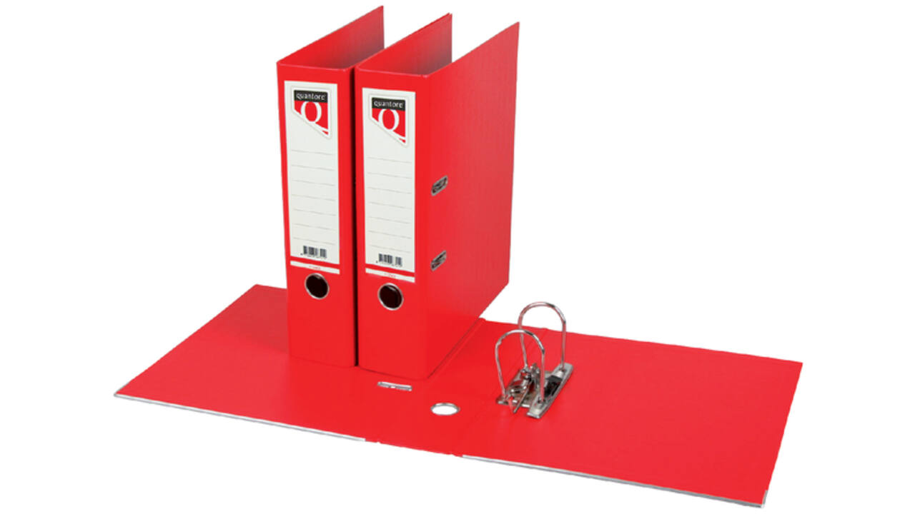 Ordner Quantore A4 80mm PP rood