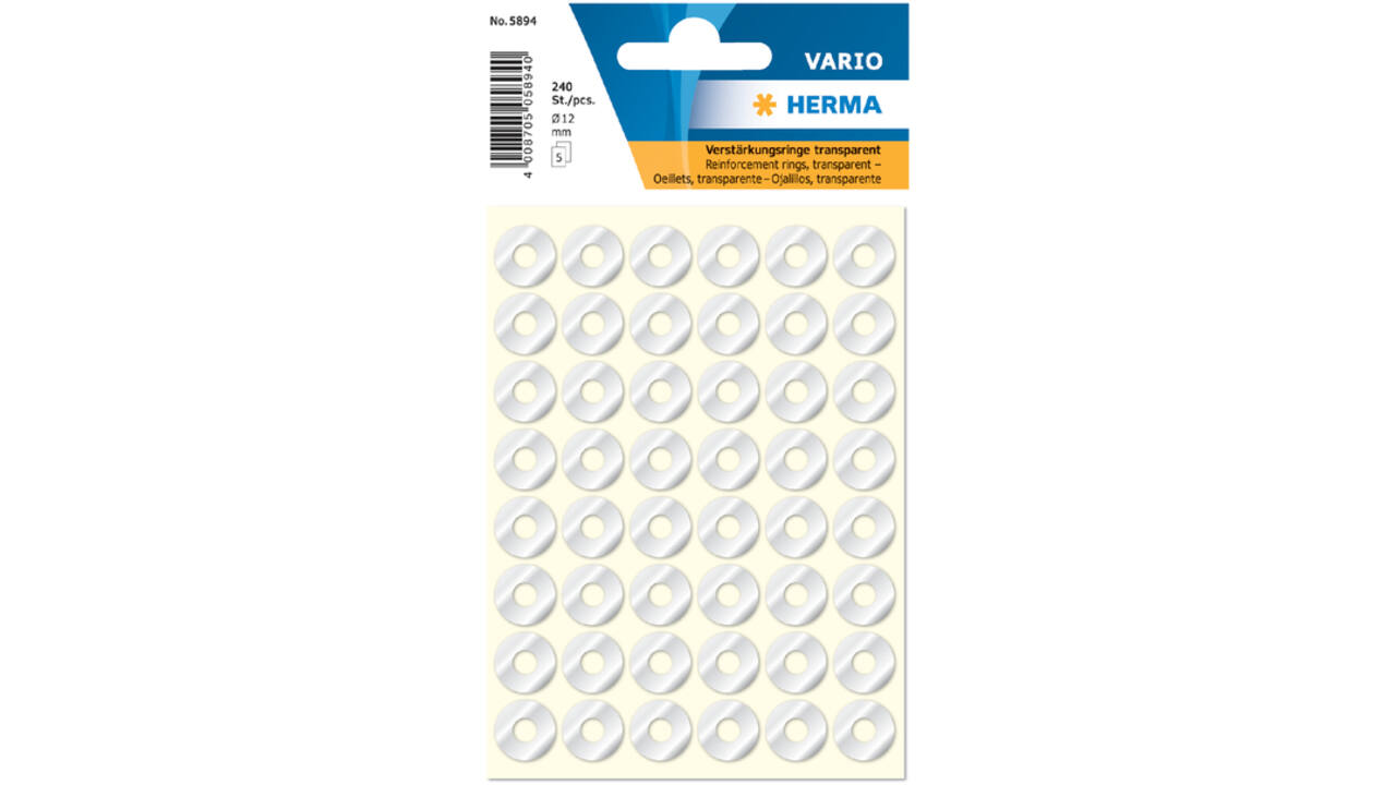 Versterkingsringen HERMA 5894 12mm 240stuks