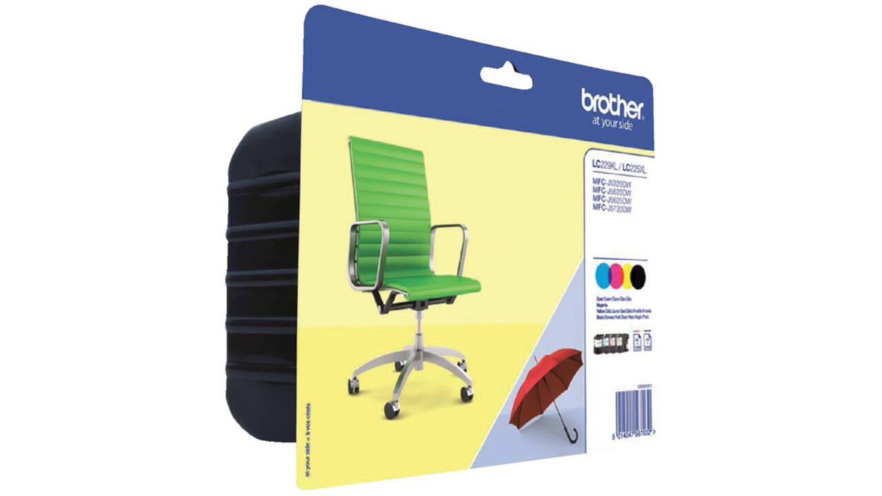 Inktcartridge Brother LC-229XLVALBP zwart + 3 kleuren