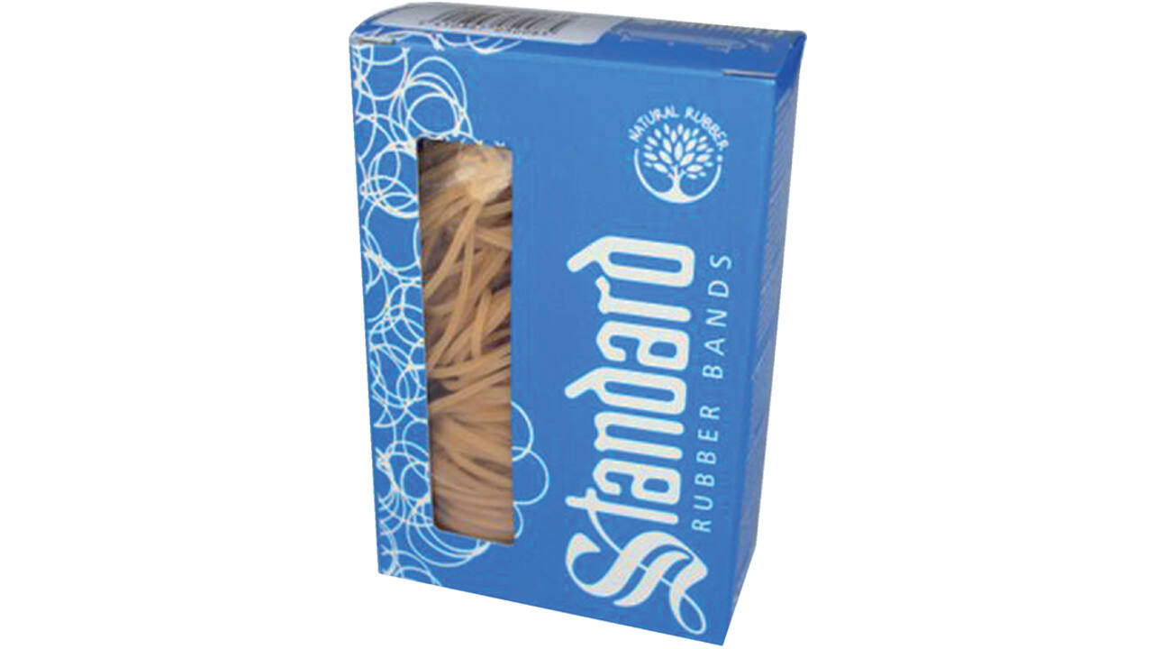 Elastiek Standard Rubber Bands 18 80x1.5mm 50gr 160 stuks bruin
