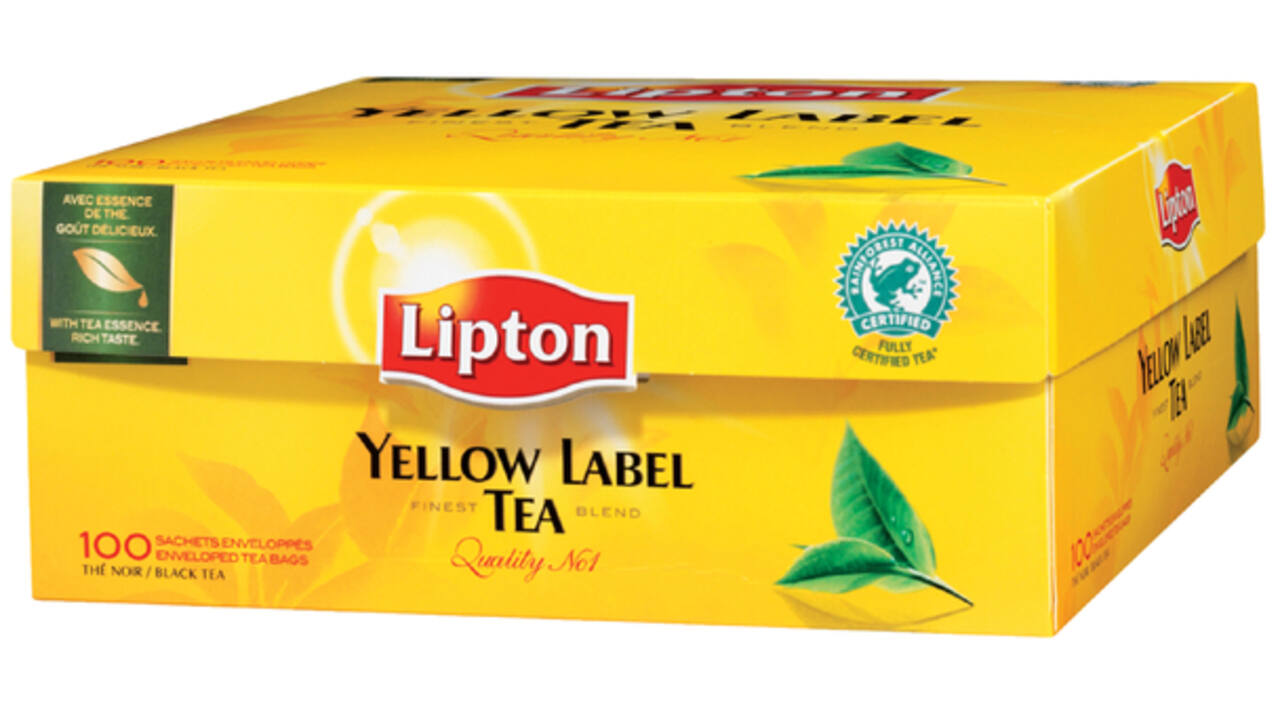 Thee Lipton yellow label zonder envelop 100x1.5gr