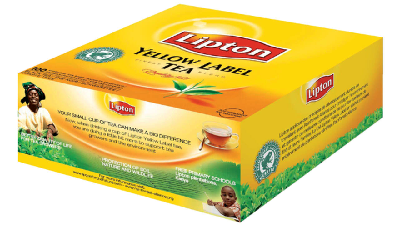 Thee Lipton yellow label met envelop 100x1.5gr