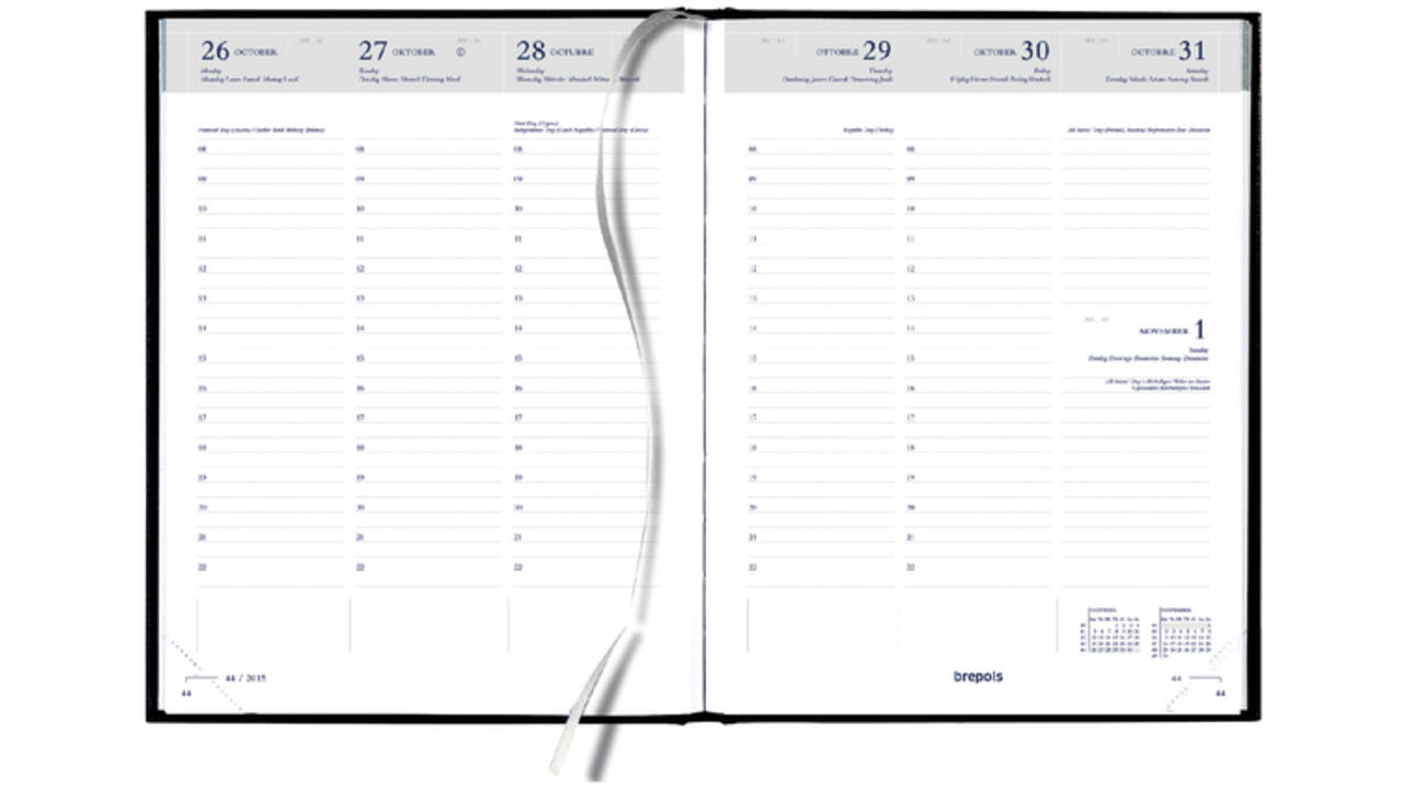 Agenda 2026 Quantore week 7dagen/2pagina's A5 4-talig zwart