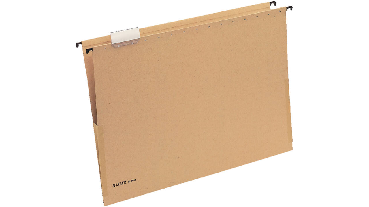 Hangmap Leitz Alpha® A3 met balg V-bodem natuurbruin