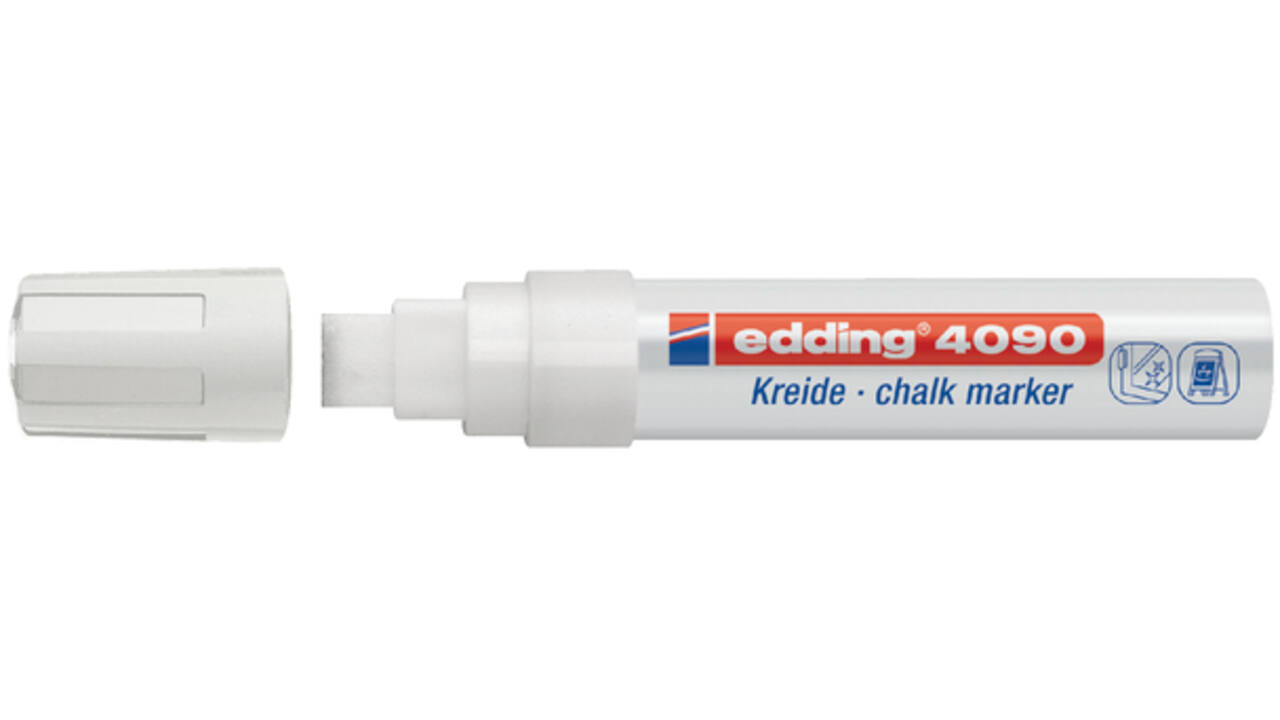 Krijtstift edding 4090 window schuin 4-15mm wit