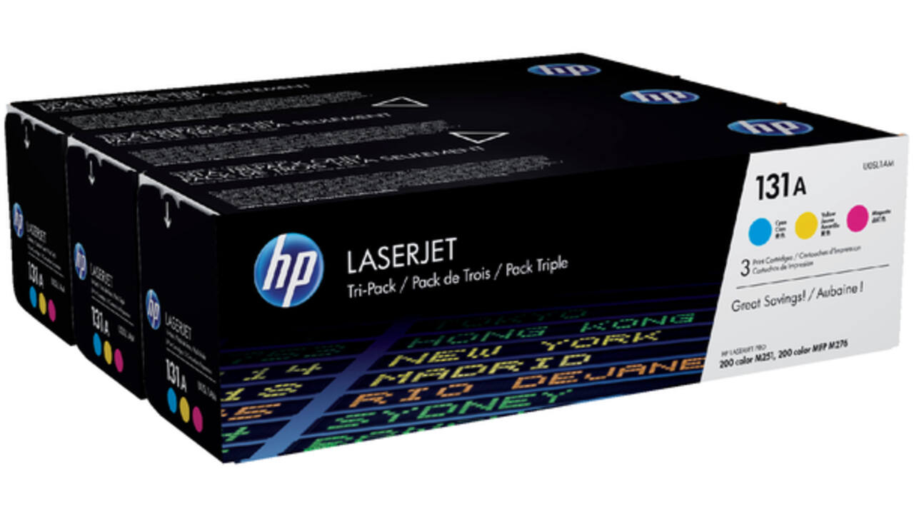 Tonercartridge HP U0SL1AM 131A 3 kleuren