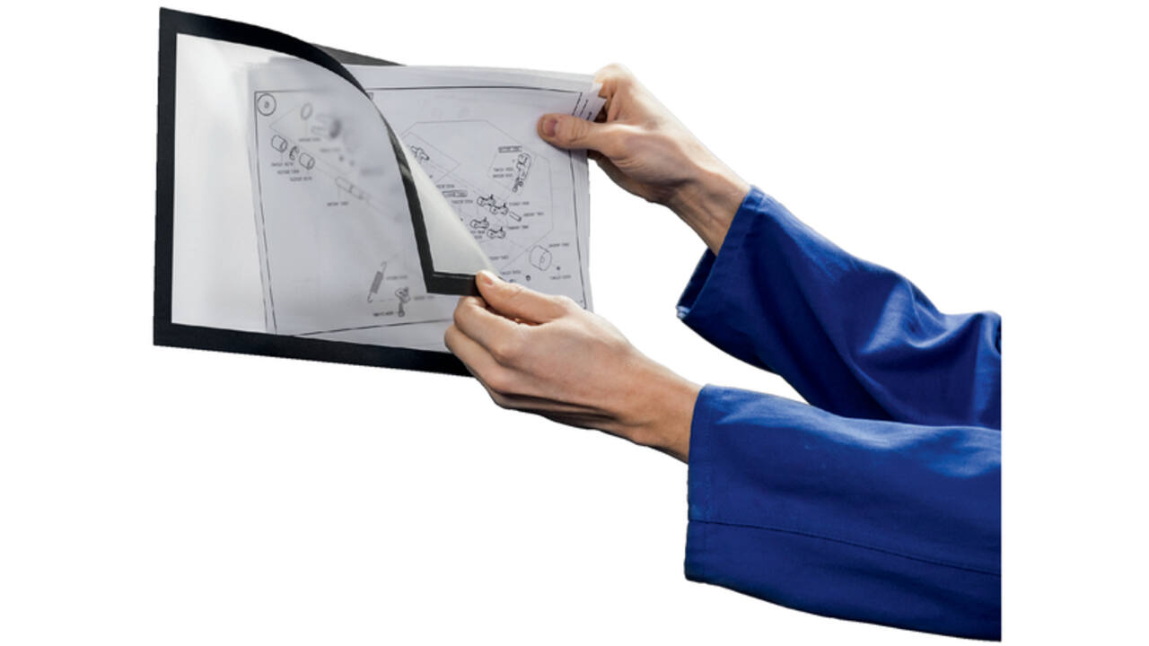 Duraframe Durable 498501 magnetisch Plus A4 zwart