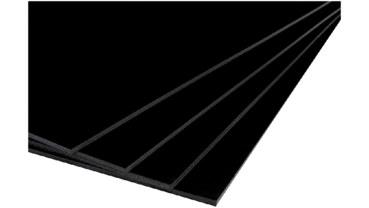 Foamboard A4 2-zijdig 5mm zwart