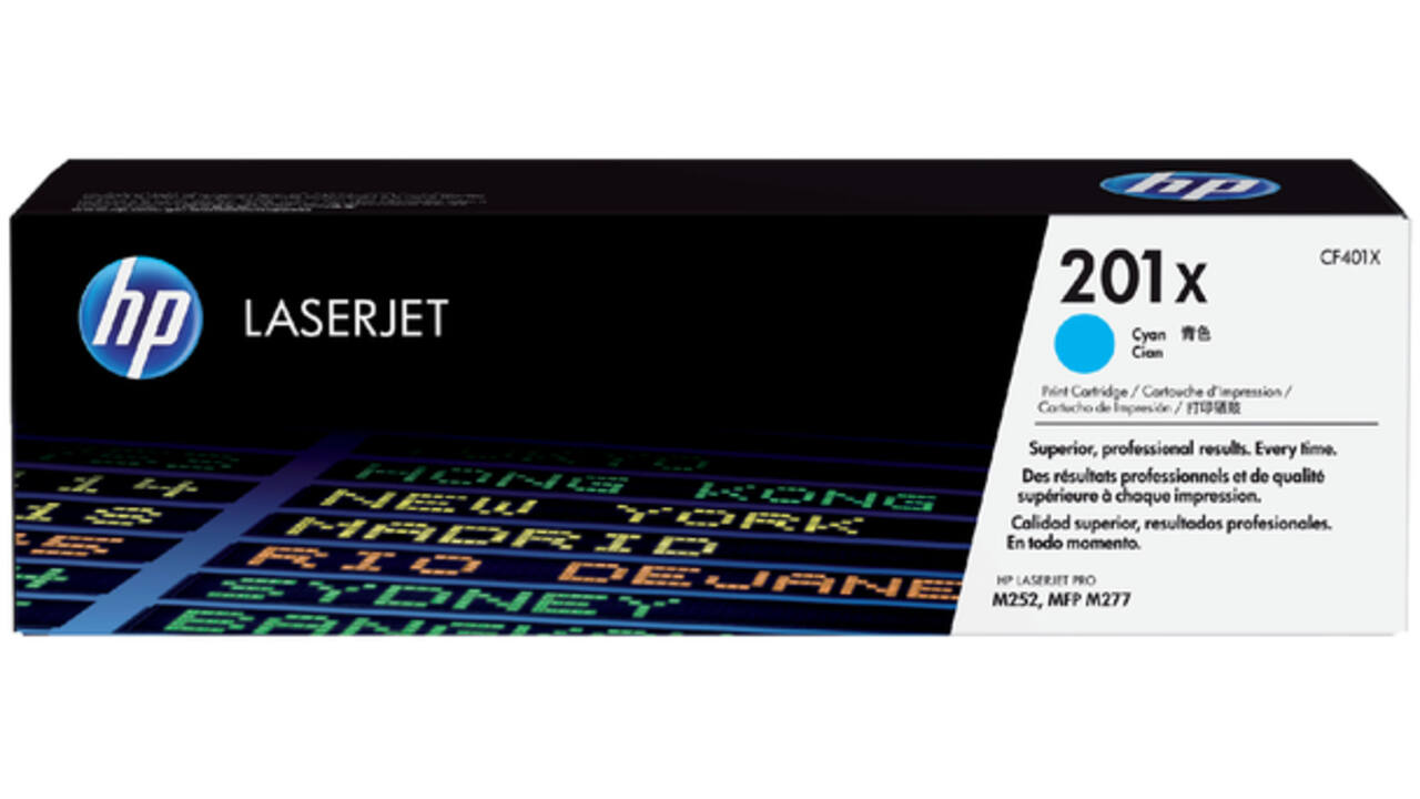 Tonercartridge HP CF401X 201X blauw
