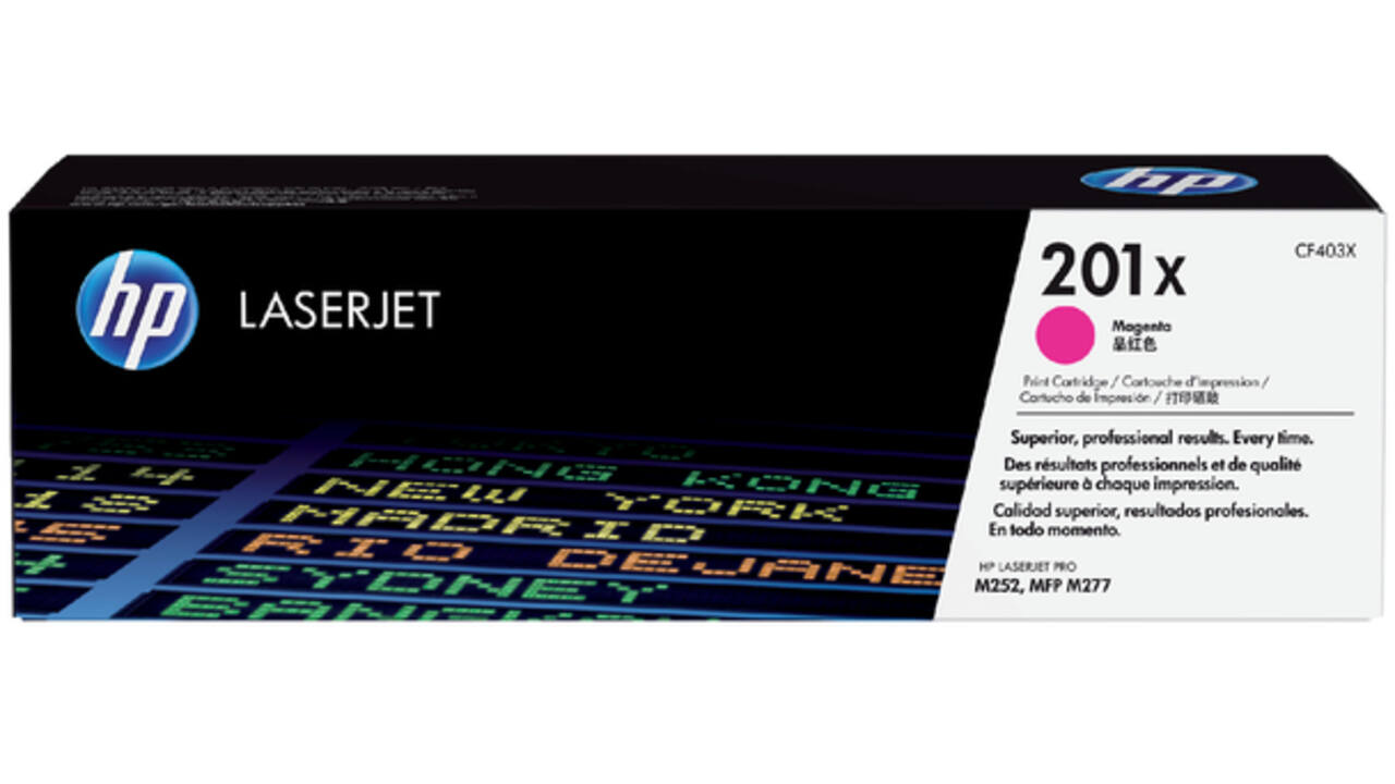 Tonercartridge HP CF403X 201X rood