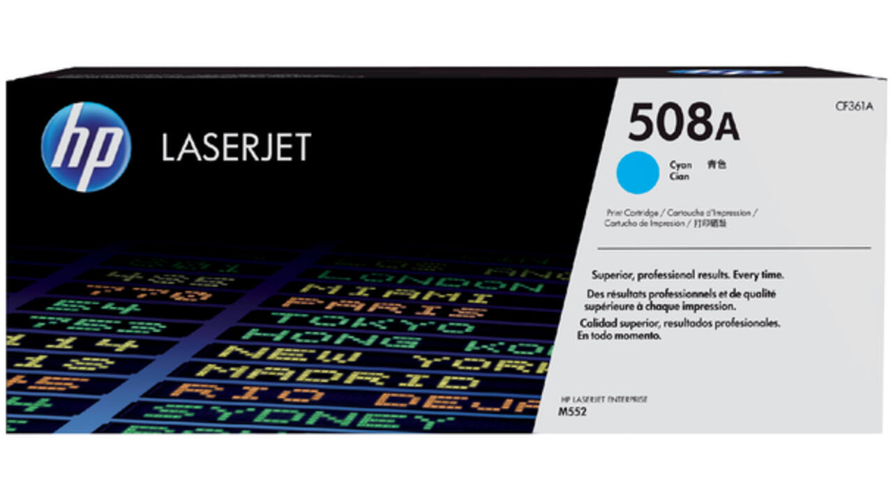 Tonercartridge HP CF361A 508A blauw