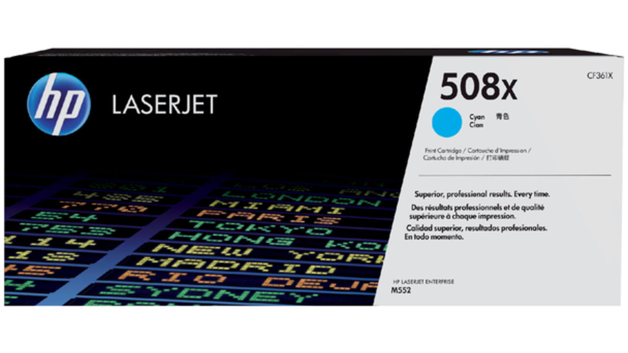 Tonercartridge HP CF361X 508X blauw