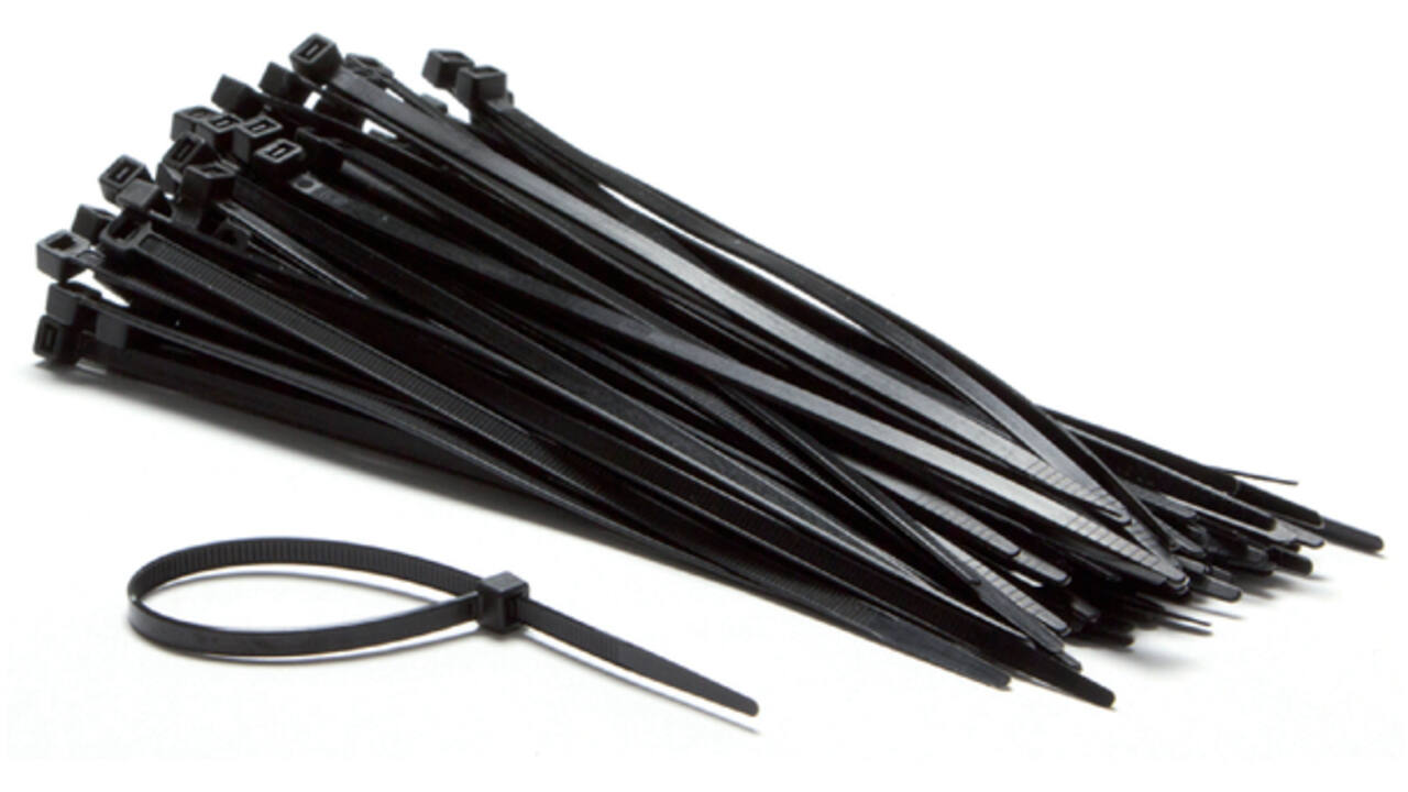 Inbindstrips IEZZY nylon 2.5x100mm D 20.5mm zwart