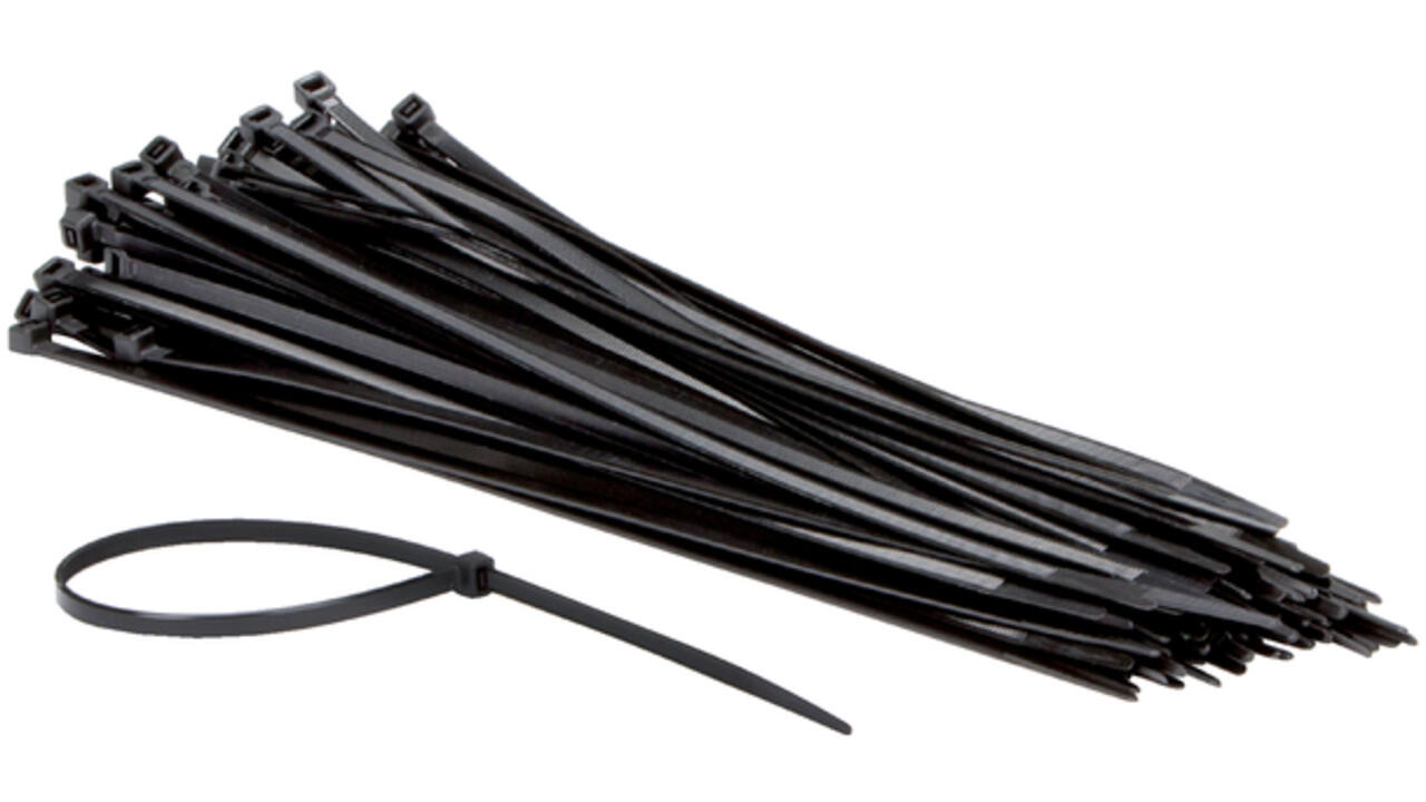 Inbindstrips IEZZY nylon 4.8x300mm D 81mm zwart