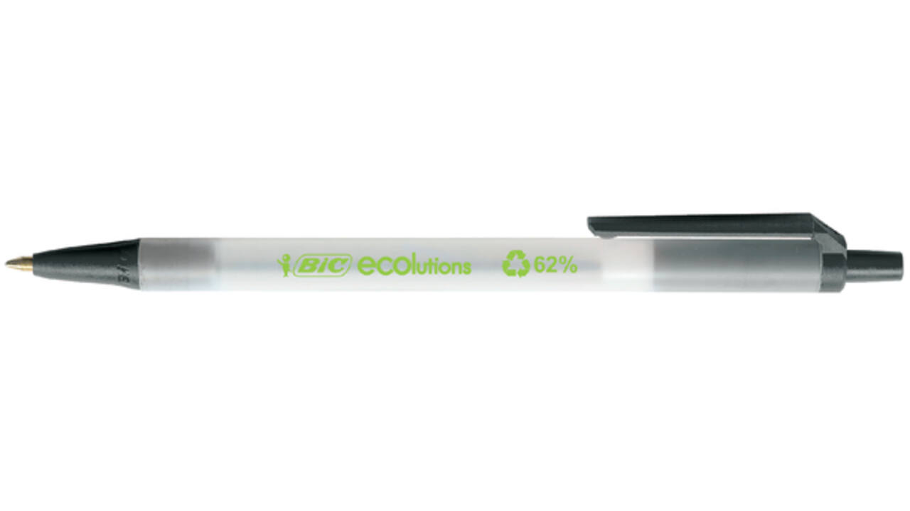 Balpen Bic Ecolutions medium zwart