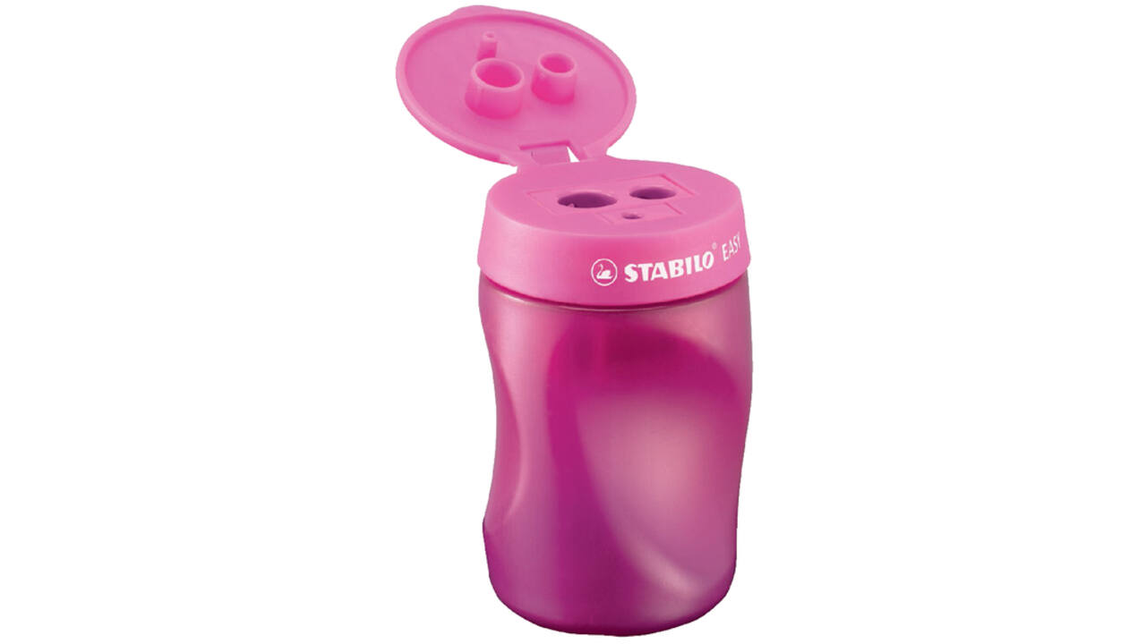 Puntenslijper STABILO Easy 4501 3 in 1 linkshandig roze
