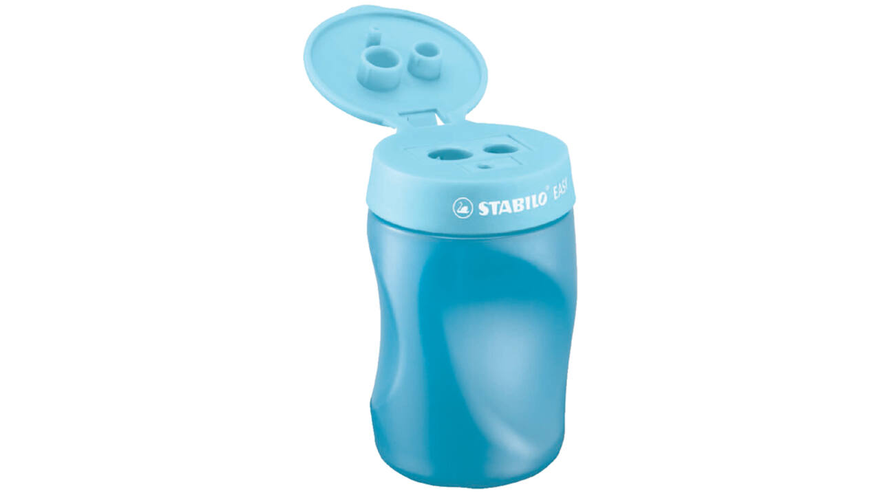Puntenslijper STABILO Easy 4501 3 in 1 linkshandig blauw