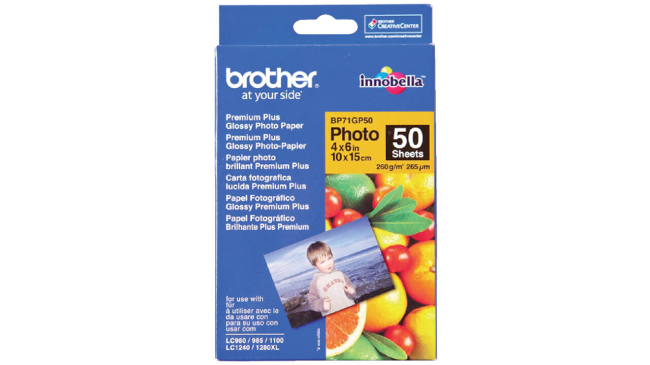 Fotopapier Brother BP-71 10x15cm 260gr glossy 50vel