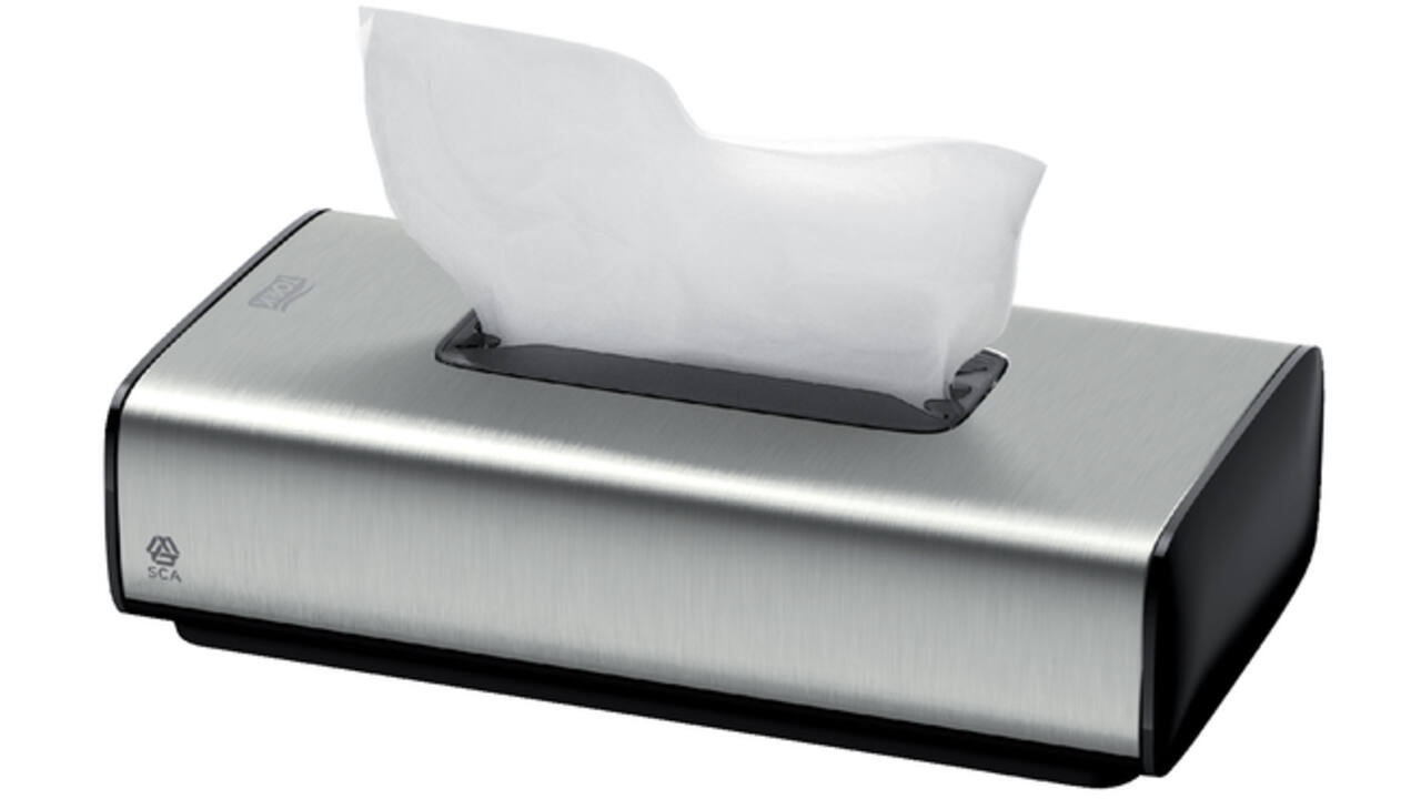 Facial tissues dispenser Tork F1 één-per-keer-dosering rvs 460013