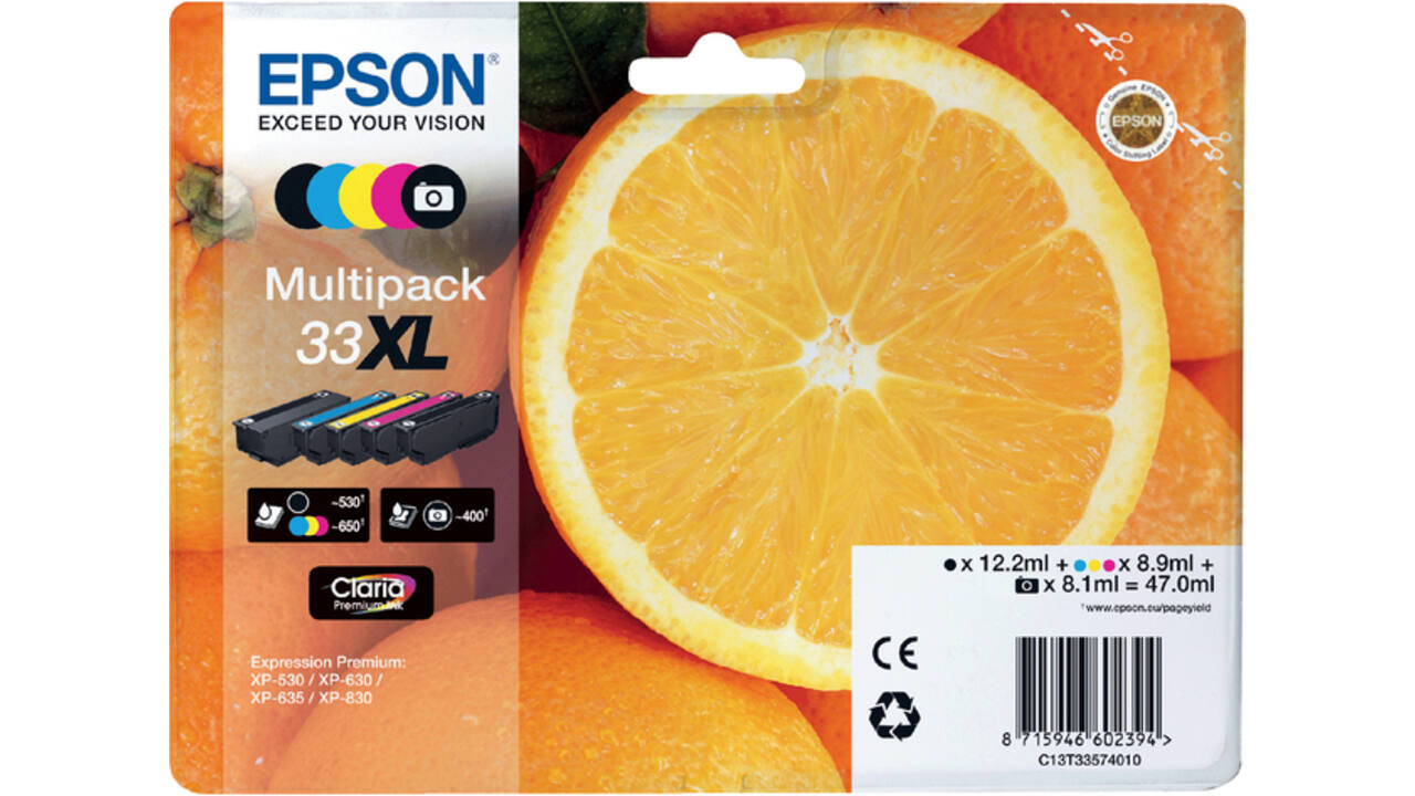 Inktcartridge Epson 33XL T3351 zwart