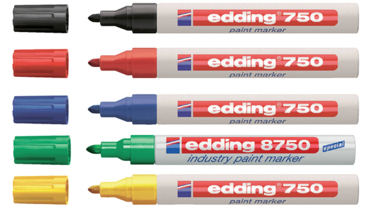 Viltstift edding 750 lakmarker rond 2-4mm zwart