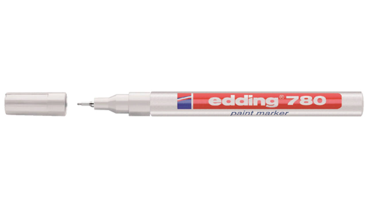 Viltstift Edding 780 lakmarker rond 0.8mm wit