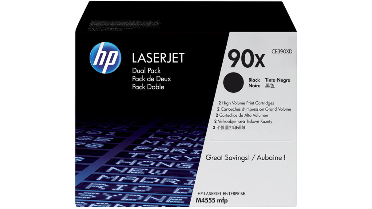 Tonercartridge HP CE390XD 90X zwart 2x