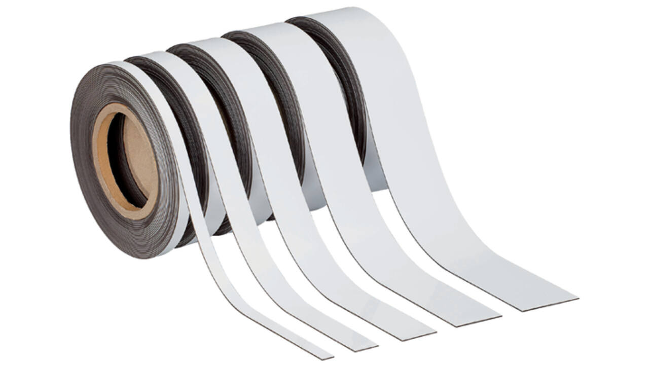 Magneetband MAUL beschrijf- wisbaar 10mx40mmx1mm wit