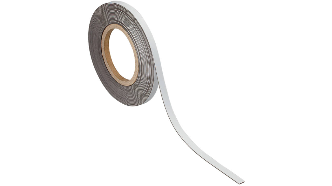 Magneetband MAUL beschrijf- wisbaar 10mx10mmx1mm wit
