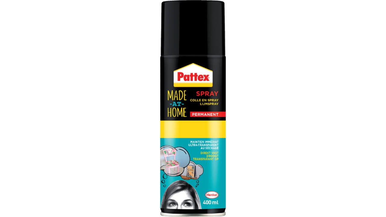 Lijm Pattex hobby spuitbus permanent 400ml