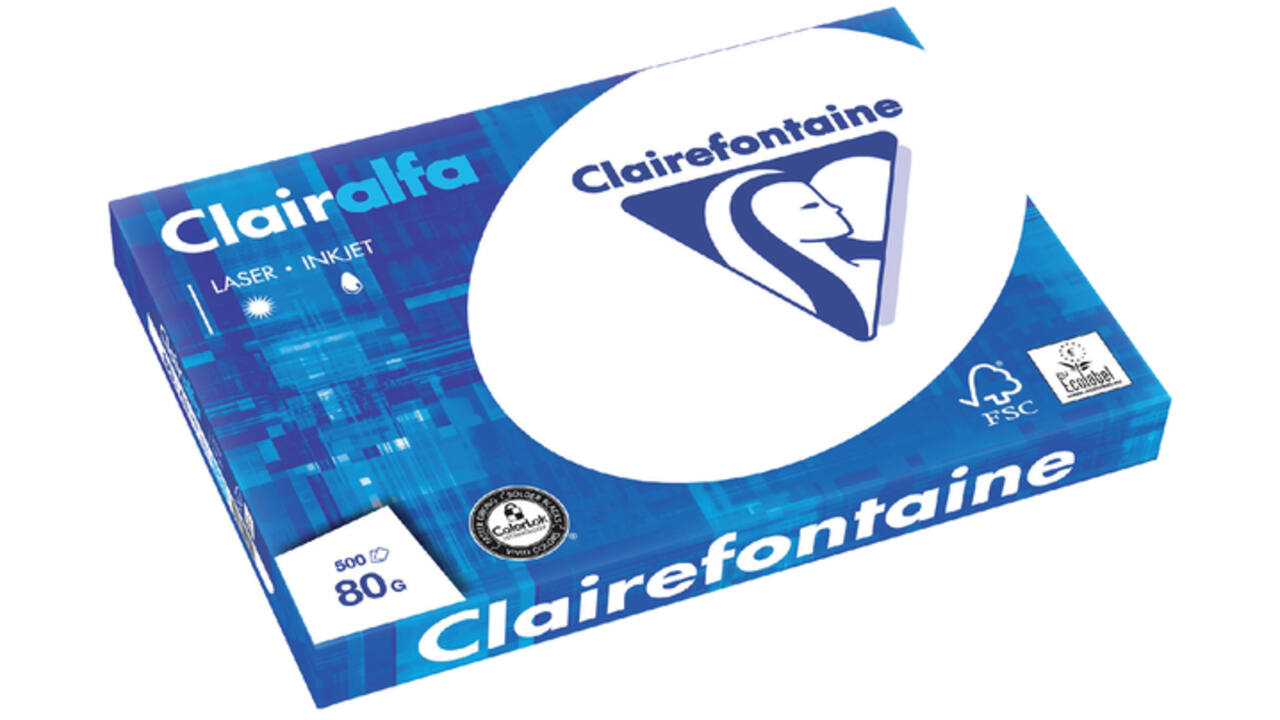 Kopieerpapier Clairefontaine Clairalfa A3 80gr wit 500vel