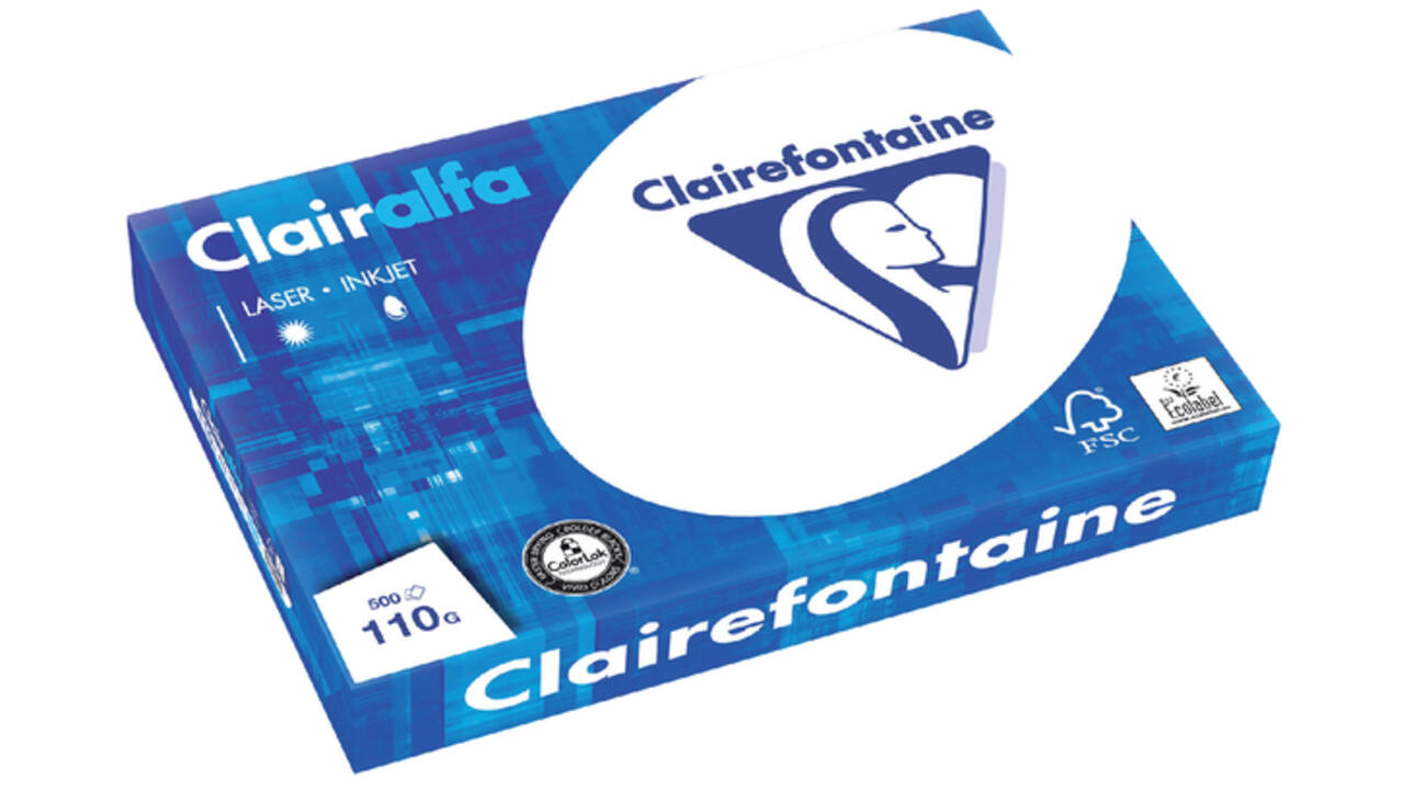 Kopieerpapier Clairefontaine Clairalfa A3 110gr wit 500vel