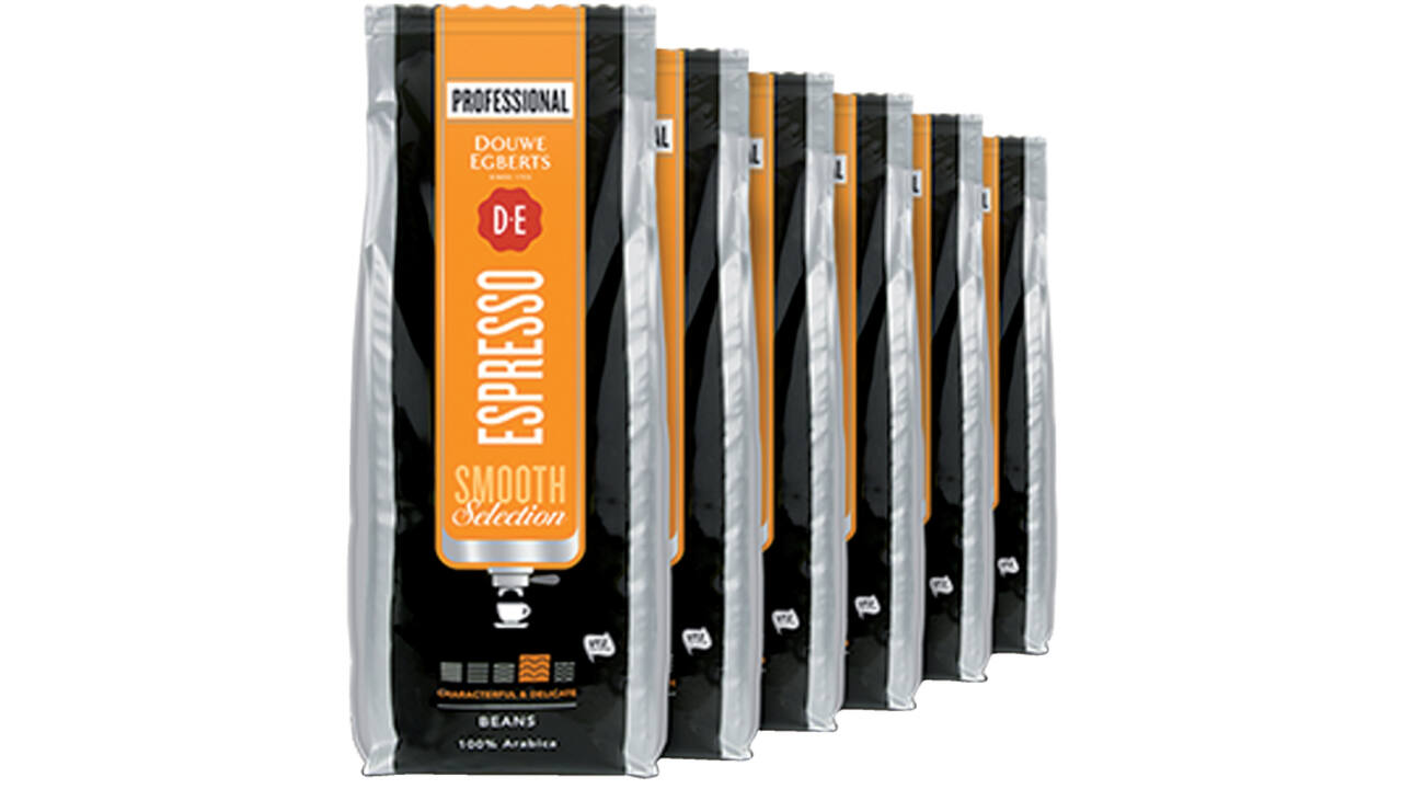 Koffie Douwe Egberts espresso bonen medium smooth 1kg