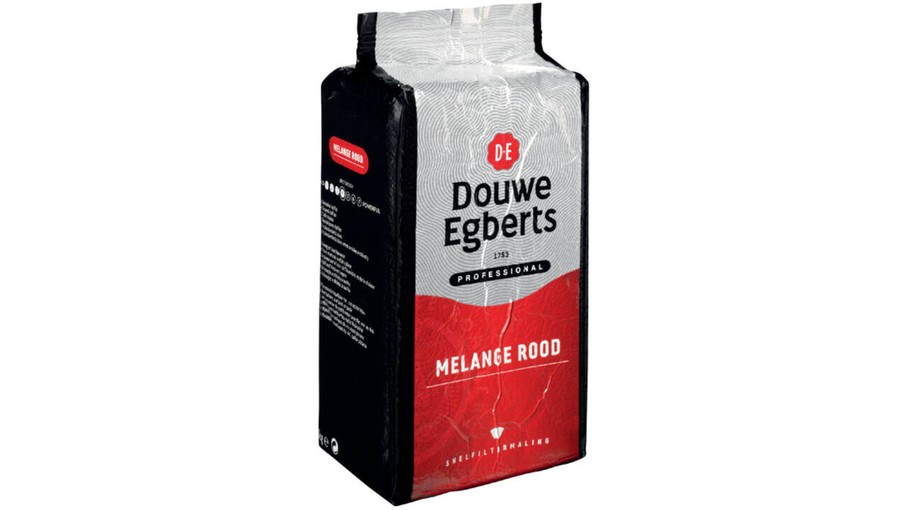 Koffie Douwe Egberts snelfiltermaling Melange Rood 1kg