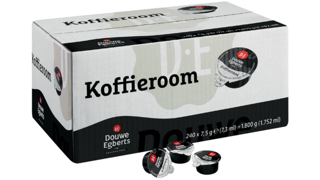 Koffiemelkcups Douwe Egberts halfroom 240x7.5gr