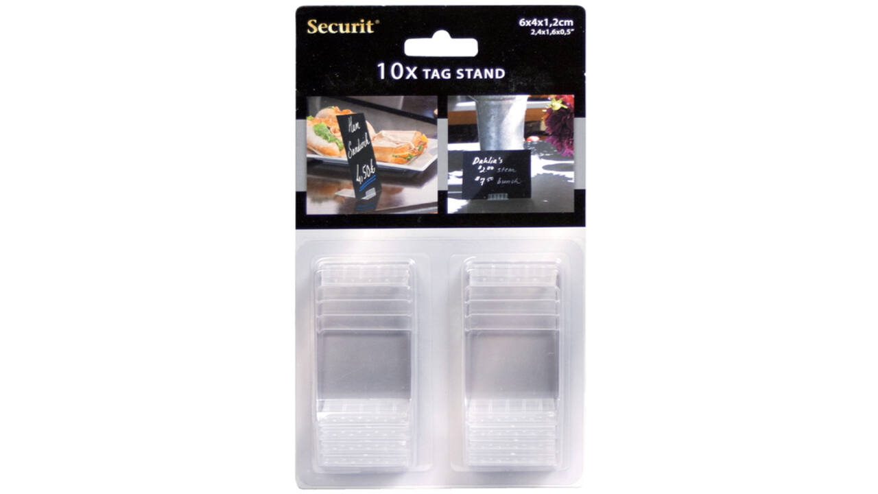 Krijtbord Securit tag standaard acryl