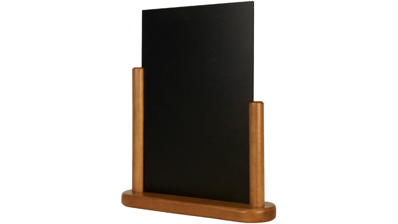 Krijtbord Securit 21x28x7cm teak hout