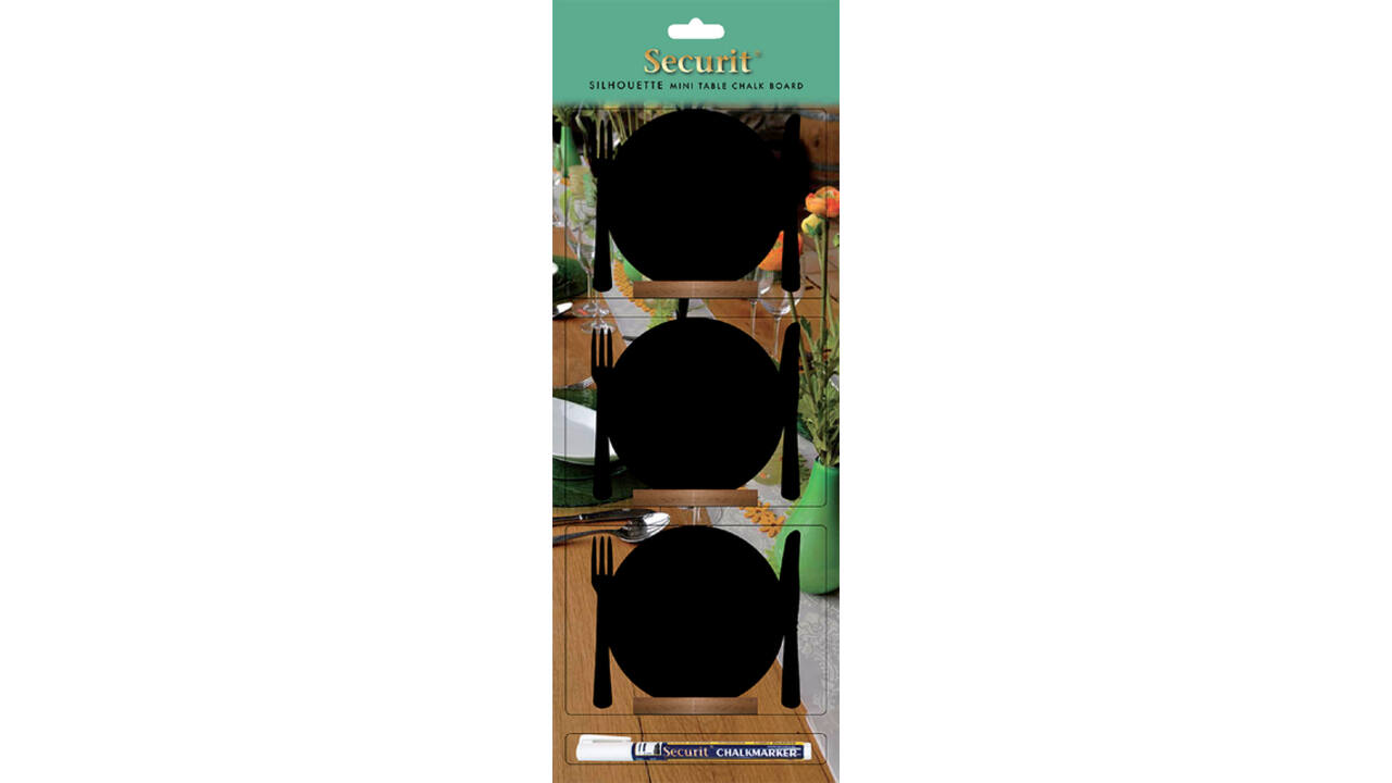 Krijtbord Securit bord 10x12cm houten voet