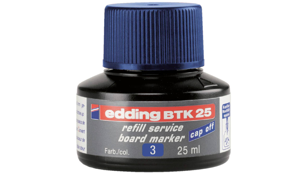 Viltstiftinkt edding BTK25 voor whiteboard blauw