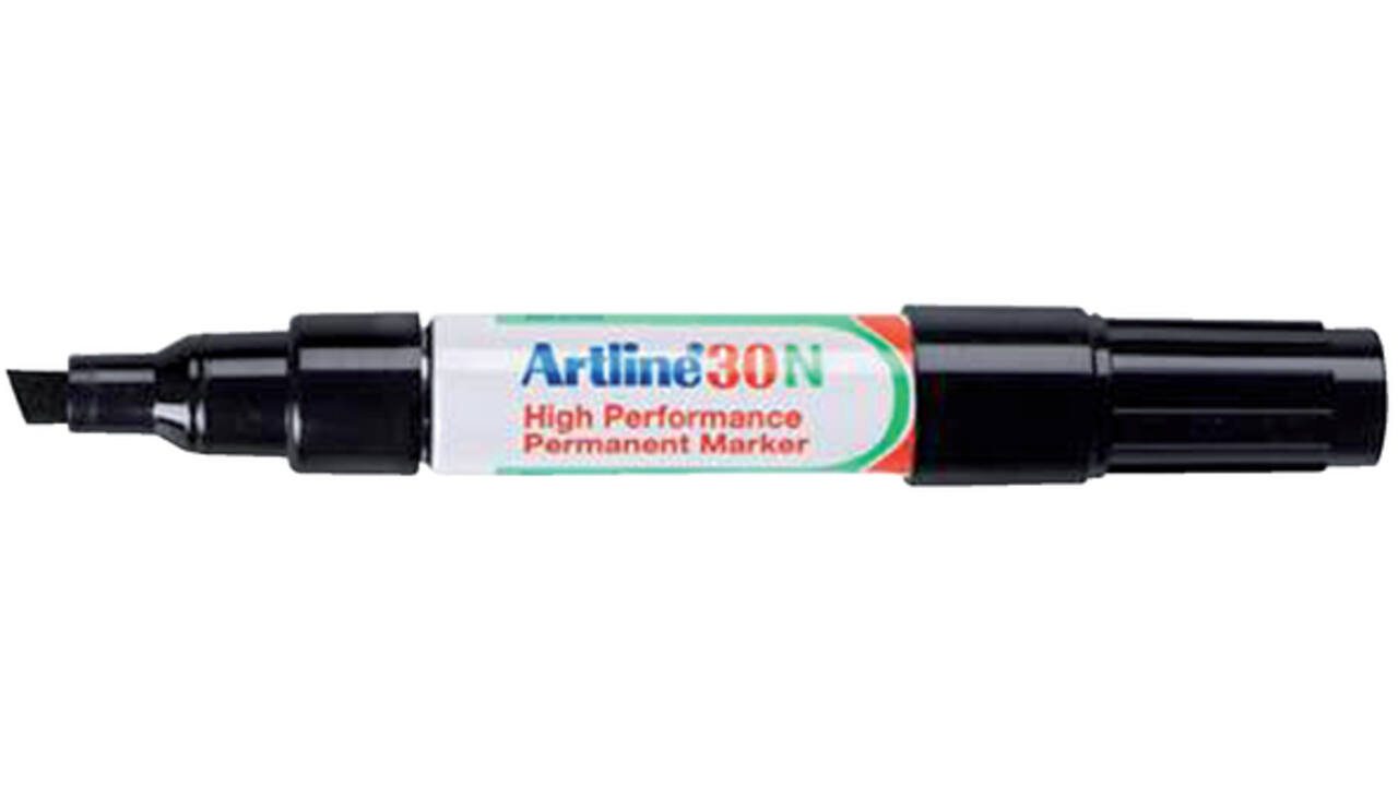 Viltstift Artline 30 schuin 2-5mm zwart