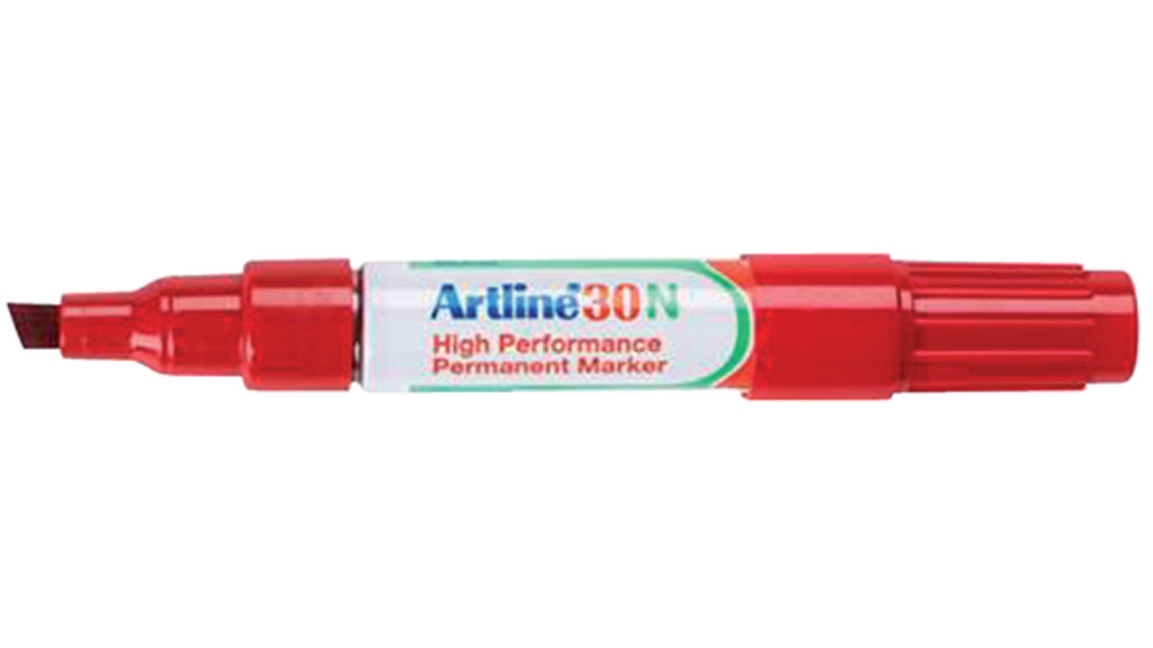 Viltstift Artline 30 schuin 2-5mm rood