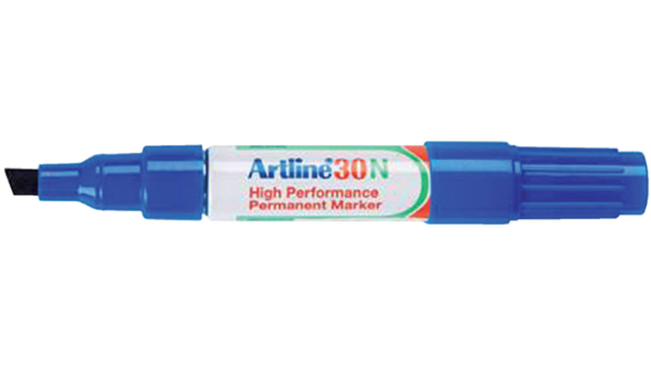Viltstift Artline 30 schuin 2-5mm blauw