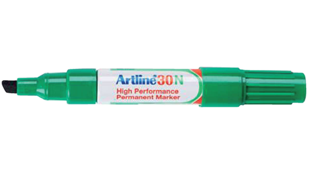 Viltstift Artline 30 schuin 2-5mm groen