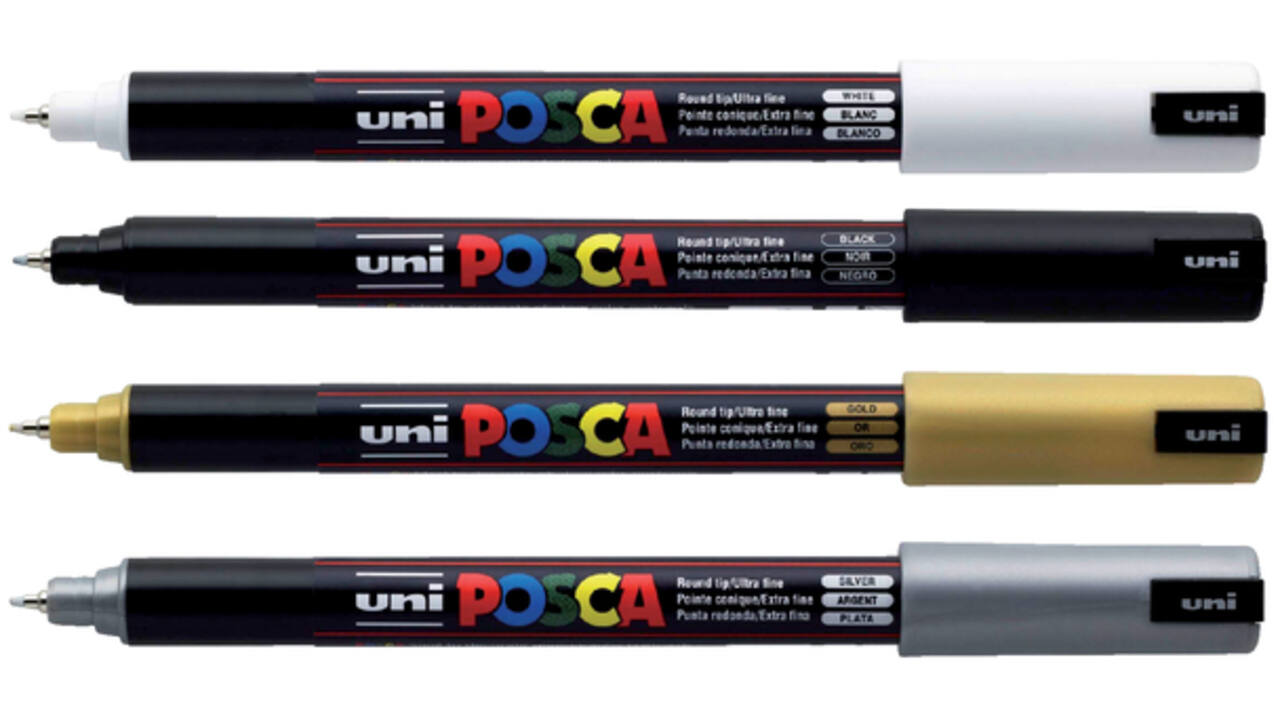 Verfstift Posca PC5M medium donkergroen