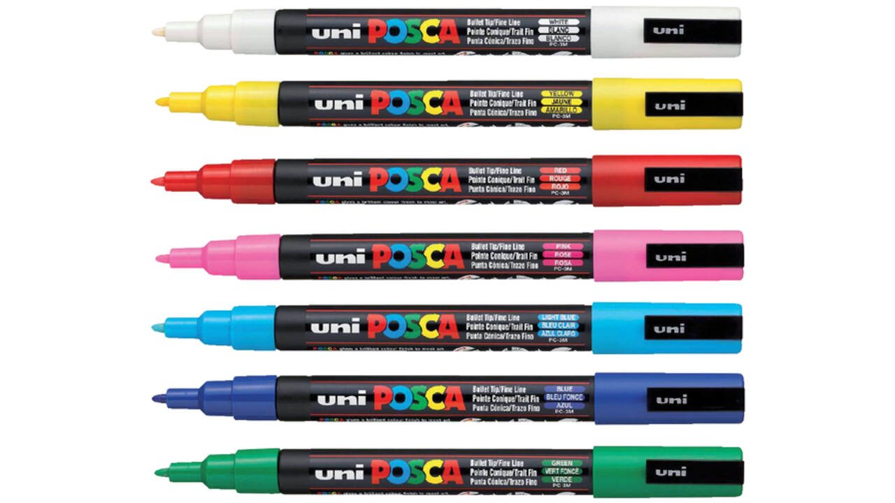 Verfstift Posca PC3M fijn roze