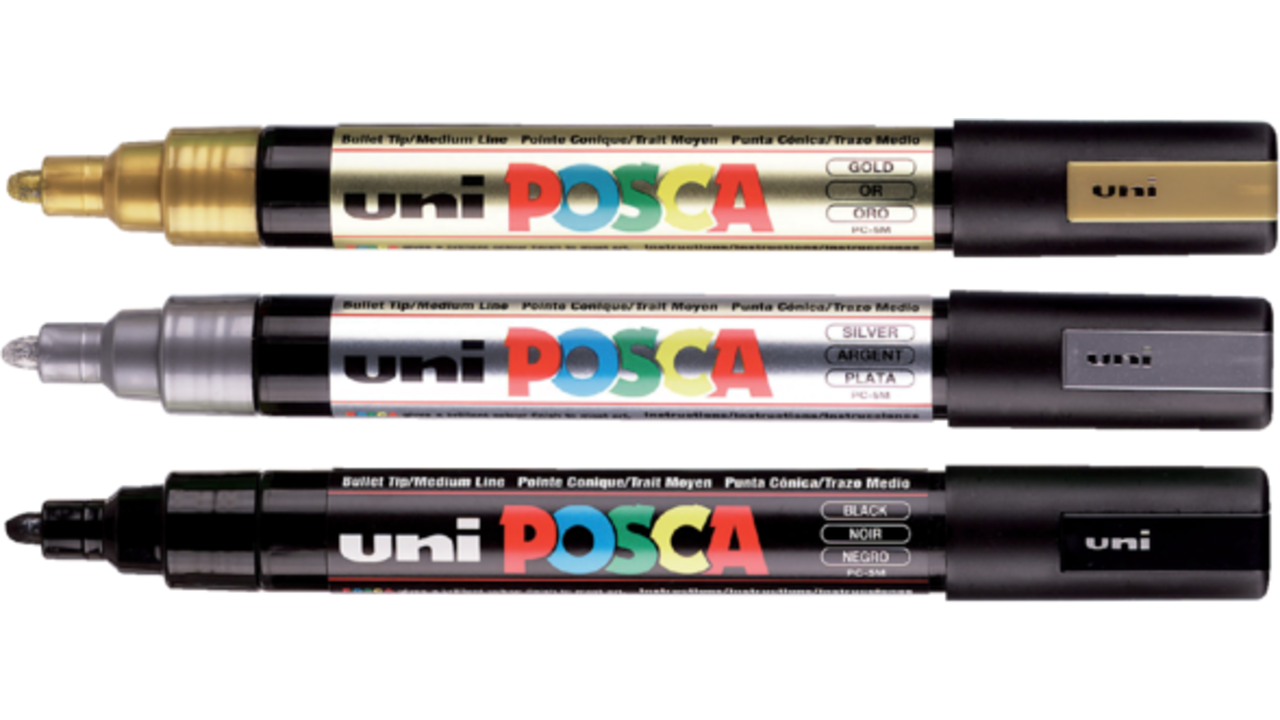Verfstift Posca PC5M medium smaragdgroen
