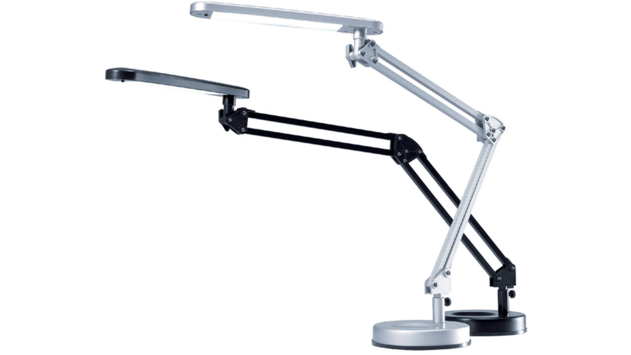 Bureaulamp Hansa led 4stars zilvergrijs