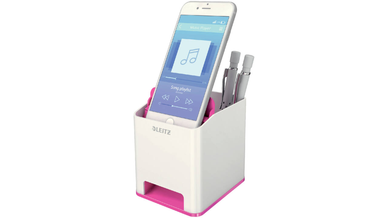Pennenhouder Leitz WOW wit/roze