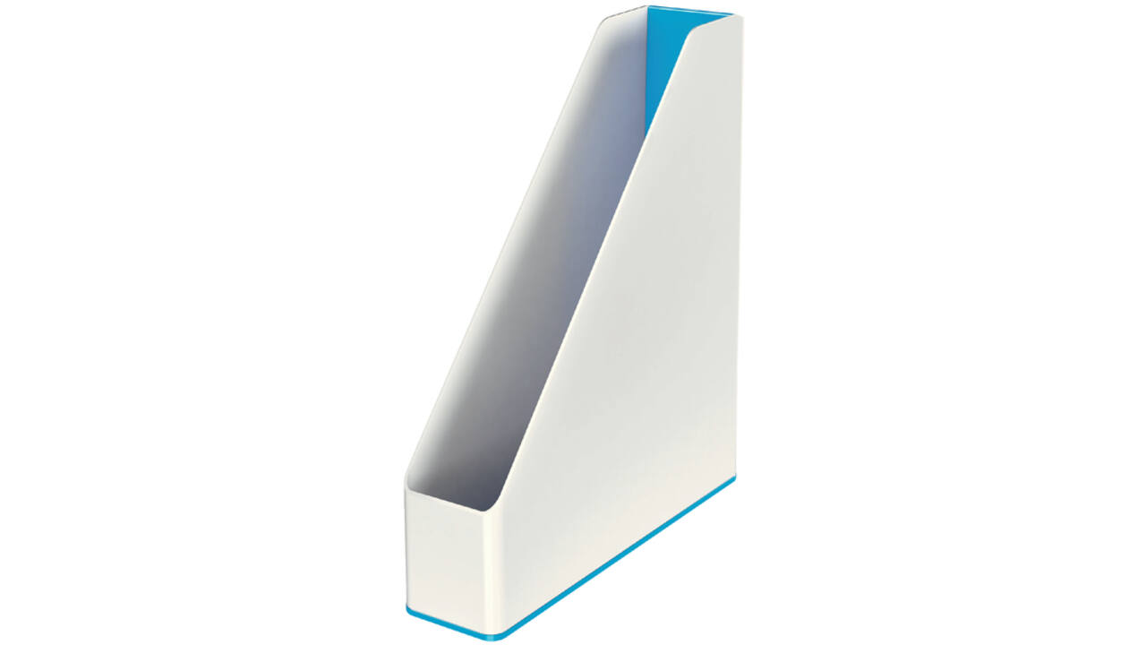 Tijdschriftcassette Leitz WOW wit/blauw